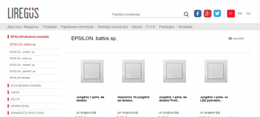 Sukurta internetinė elektroninė parduotuvė liregus.lt